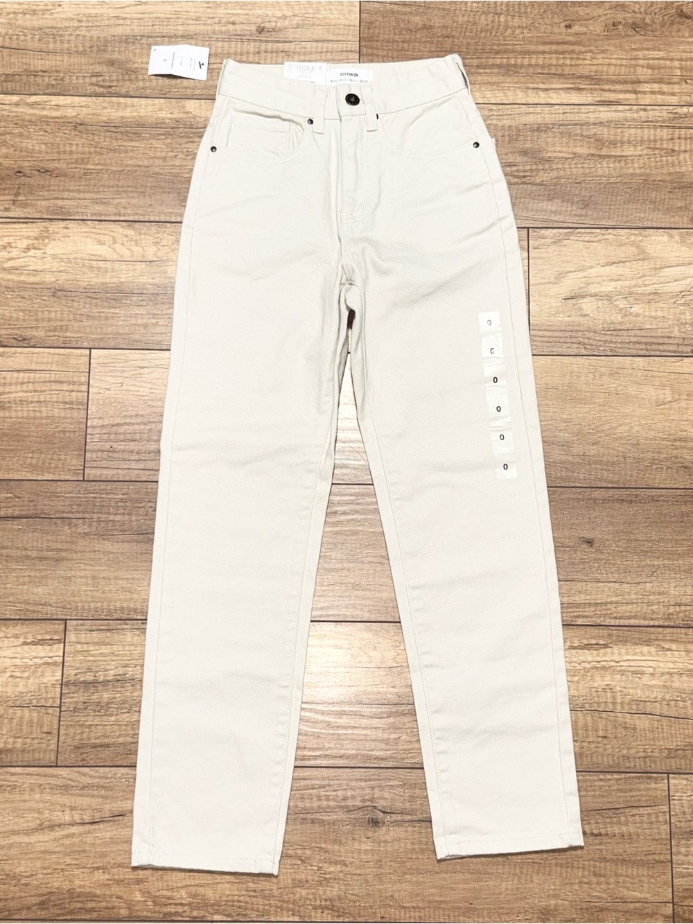 Cotton On Soft Taupe High Rise Classic Orginal Pockets Mom Jeans Womens 0